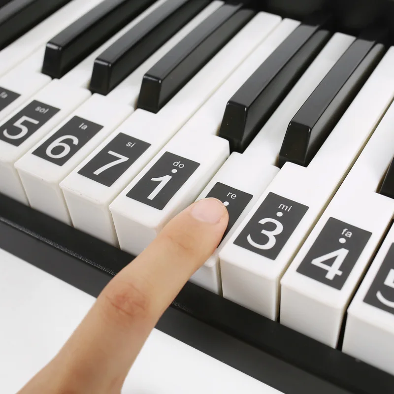 51/61/88 ключ наклейки для пианино электронный наклейка клавиатуры Примечание