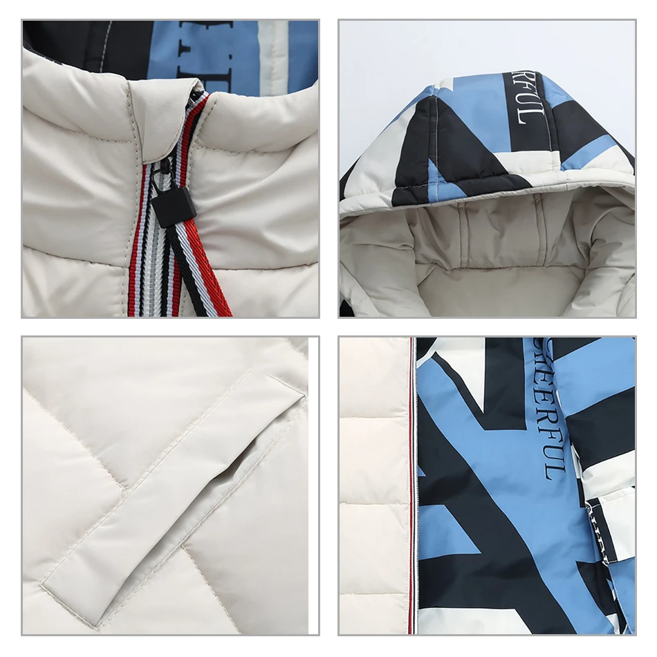 2020 Kids Winter Coats Double-Sided Down Jacket Hooded White Duck Parkas Camouflage Boys And Girls Korean Cartoon Coat | Детская одежда