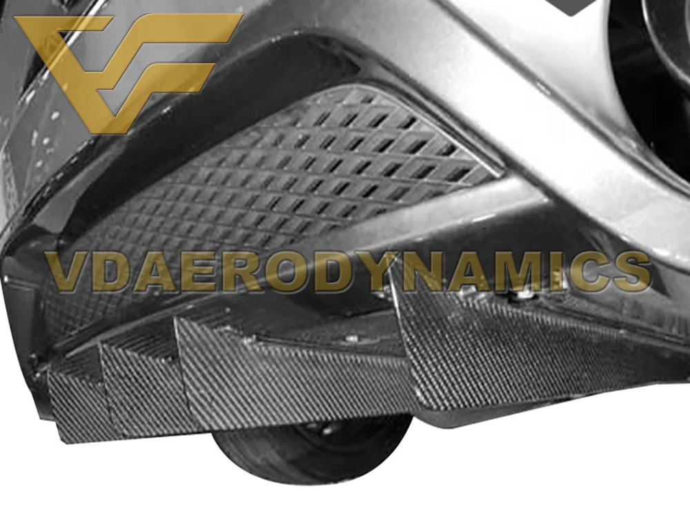 Подходит для 08-16 Nissan GT-R R35 GTR VAD-PD задний диффузор из углеродного волокна бампер под