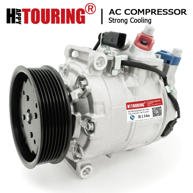 For Air conditioner compressor Volkswagen Phaeton 4.2L 2004 2005 2006 4E0 260 805F 447220-9262 4E0260805F 447190-9580 4471909584 |