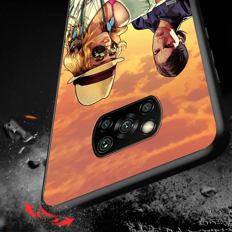 

Grand Theft Auto GTA for Xiaomi Redmi K30 K30S Mi 10T Lite Pro Poco X3 NFC X2 M3 M2 F2 Pro C3 F1 Soft Black Phone Case