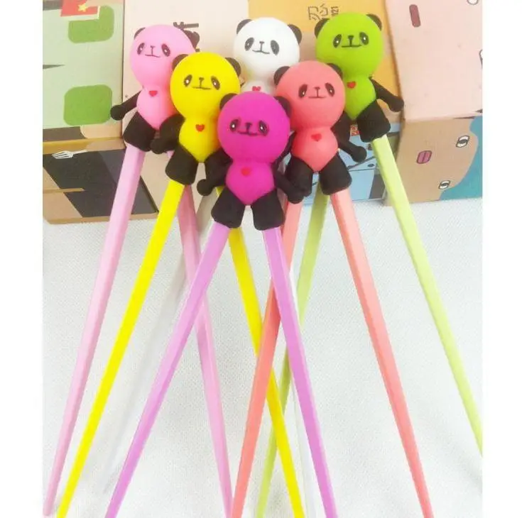 

Free Shipping 200 Pair Cute Panda Silicone Chopstick Chinese Chopstick Children Training Chopstick Length Wholesale