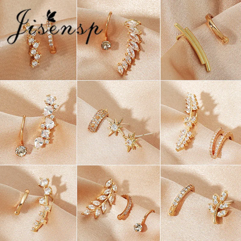 

Серьги-гвоздики Jisensp в виде цветка с кристаллами и короной из фианита, серьги-гвоздики в стиле бохо, Украшения Для Пирсинга Ушей 2022