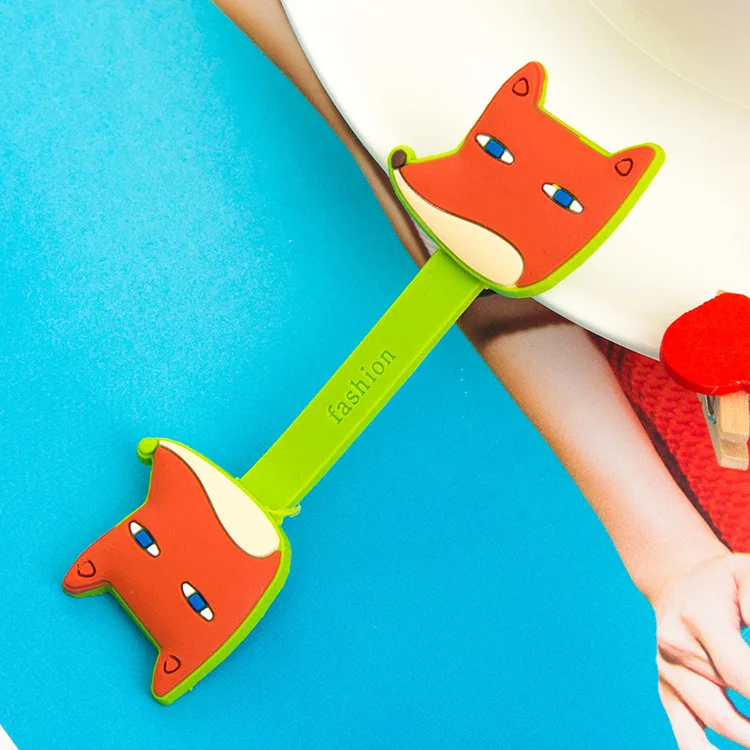 

2/5pcs Cute cat bear rabbit Cartoon Press buckle bobbin winder ear mechanism kawaii storage line multifunction receive Bag clip