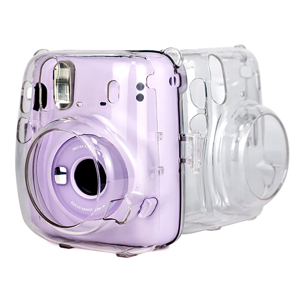 Кристально прозрачный защитный чехол плечевой ремень для Fuji Fujifilm Instax Mini 11 камеры