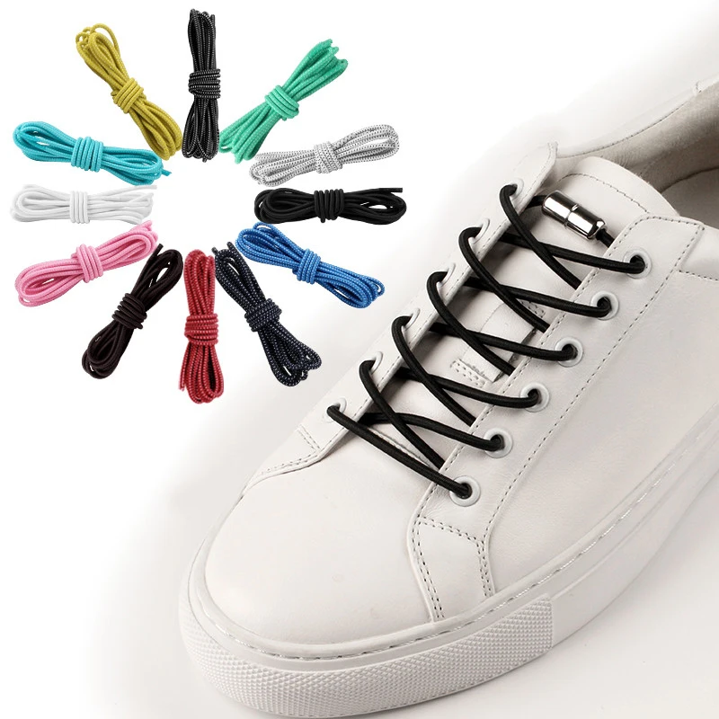 Фото 1Pair 25 colors Elastic Locking Shoelaces Round No Tie Shoe Laces Kids Adult Sneakers Quick Lazy Lace Shoestrings Обувь 1Pair 25 colors Elastic Locking Shoelaces Round No Tie Shoe Laces Kids Adult Sneakers Quick Lazy Lace Shoestrings Обувь