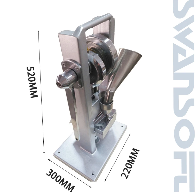 

SWANSOFT Professional TDP0 Manual Single Punch Tablet Press Pill Making Machine Maker Hand-Operated Mini Type