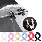 1 шт.лот детская красочная тележка для автомобиля, аксессуары, пластиковая игрушечная коляска, зажим для коляски, прищепка для крючка, навес, зажимы для одеяла