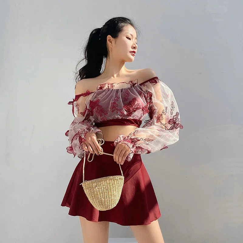 

Женский раздельный купальник, Женский раздельный купальник из двух предметов, женская одежда для купания и пляжная одежда, новинка 2021, женс...