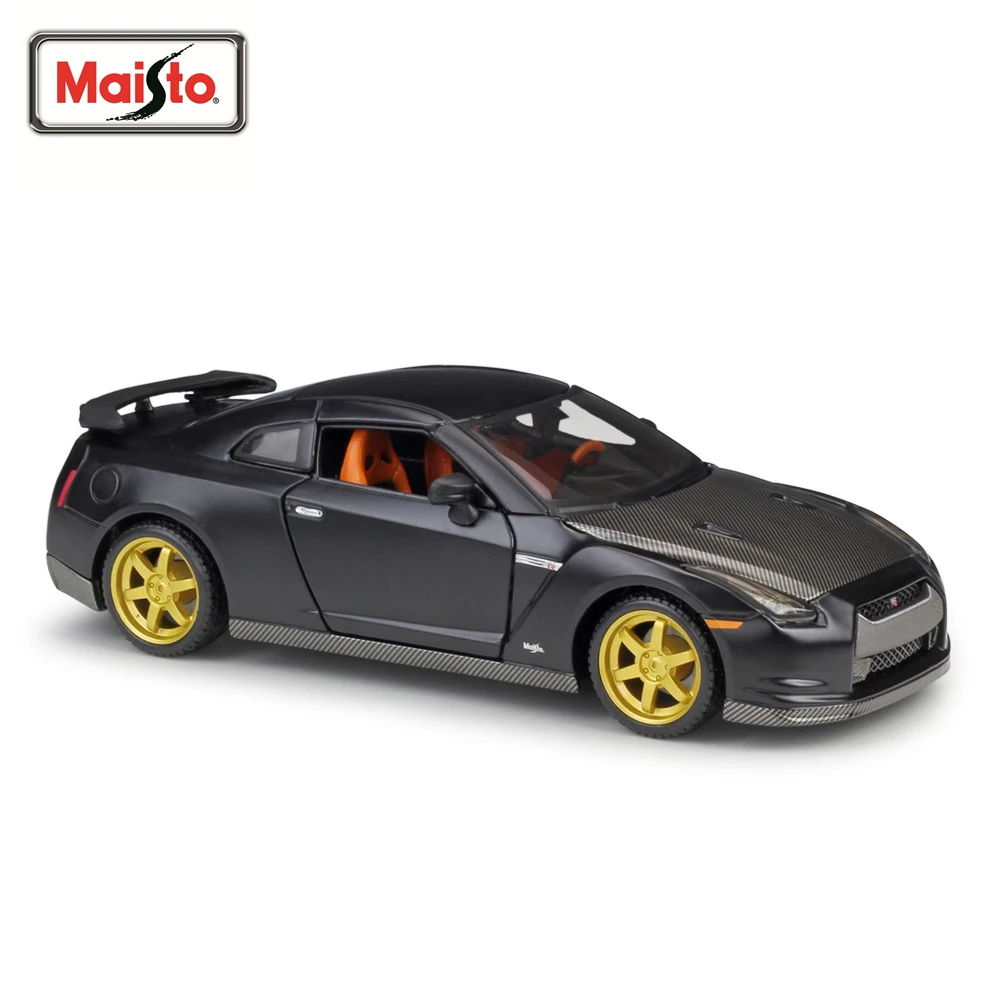 

Модель автомобиля Maisto 1:24 2009 Nissan GTR из высококачественного металла, литый под давлением, Игрушечная модель автомобиля для коллекции