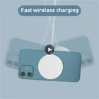 Мобильный телефон беспроводной зарядное устройство Магнитная док-станция для смарт-устройство для быстрой зарядки автоматически точно выровненные портативный Зарядник для IPhone 12 серии