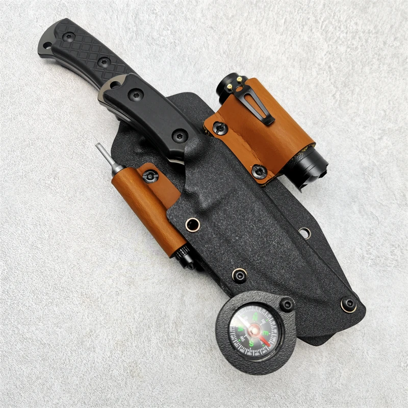 Высококачественная внешняя искусственная кожа Kydex 58HRC фиксированное лезвие G10