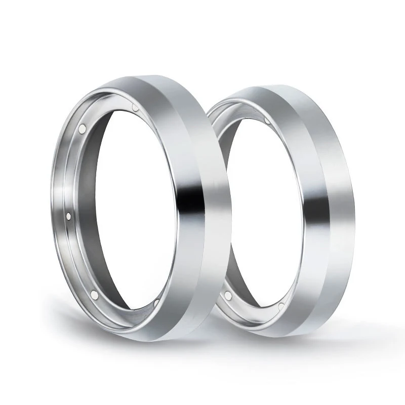 

53/51mm Espresso Dosing Funnel Stainless Steel Coffee Dosing Ring with Magenet Compatible With 53/51mm Portafilter FEA88