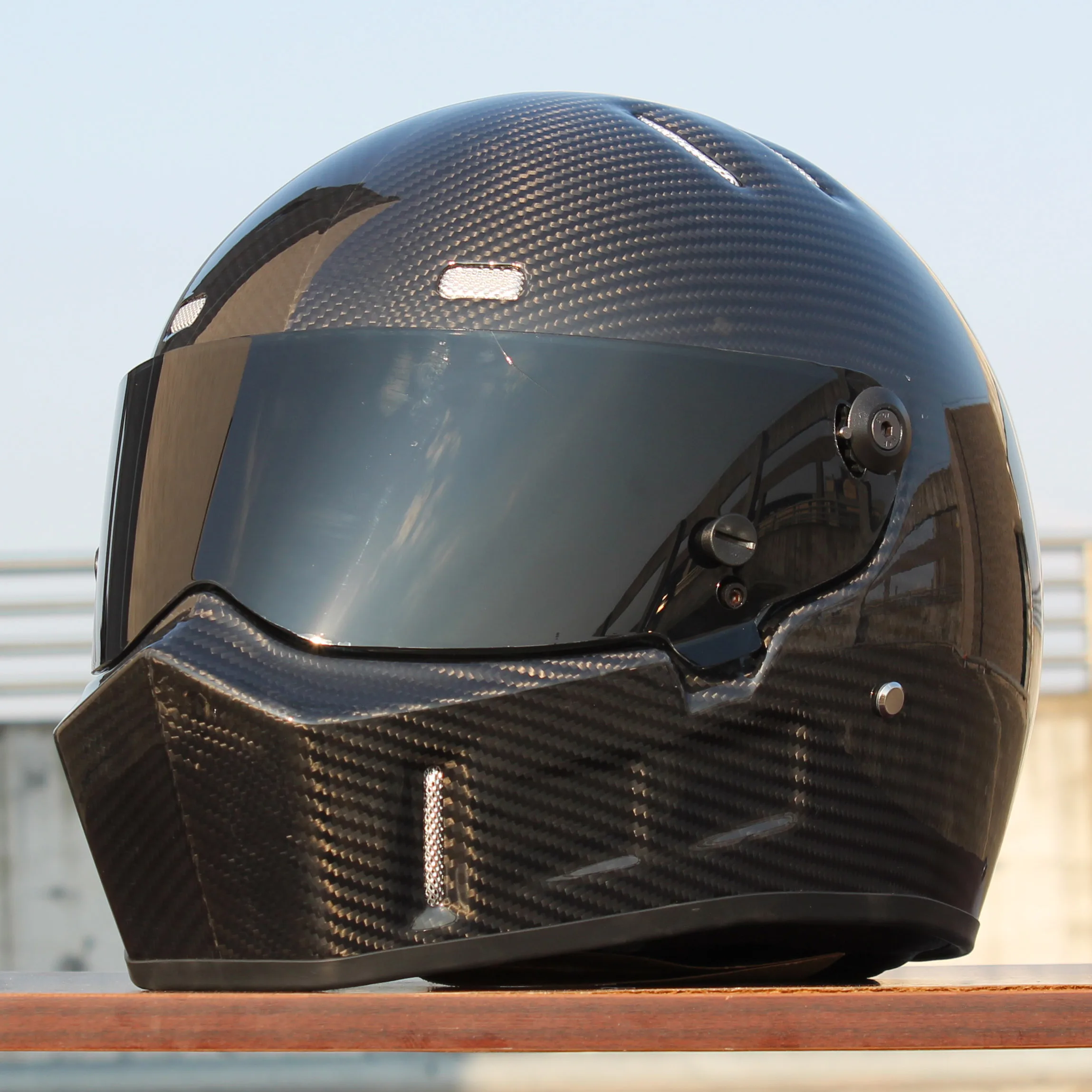 Новый ATV-1 Топ углеродного волокна мотоцикл полный уход за кожей лица шлем картинг