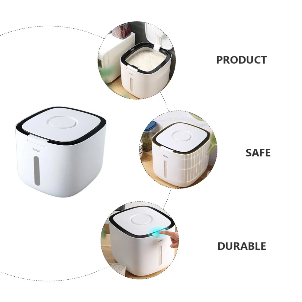 

1pc Rice Container Household Sealed Rice Bucket Cat Dog Food Holder