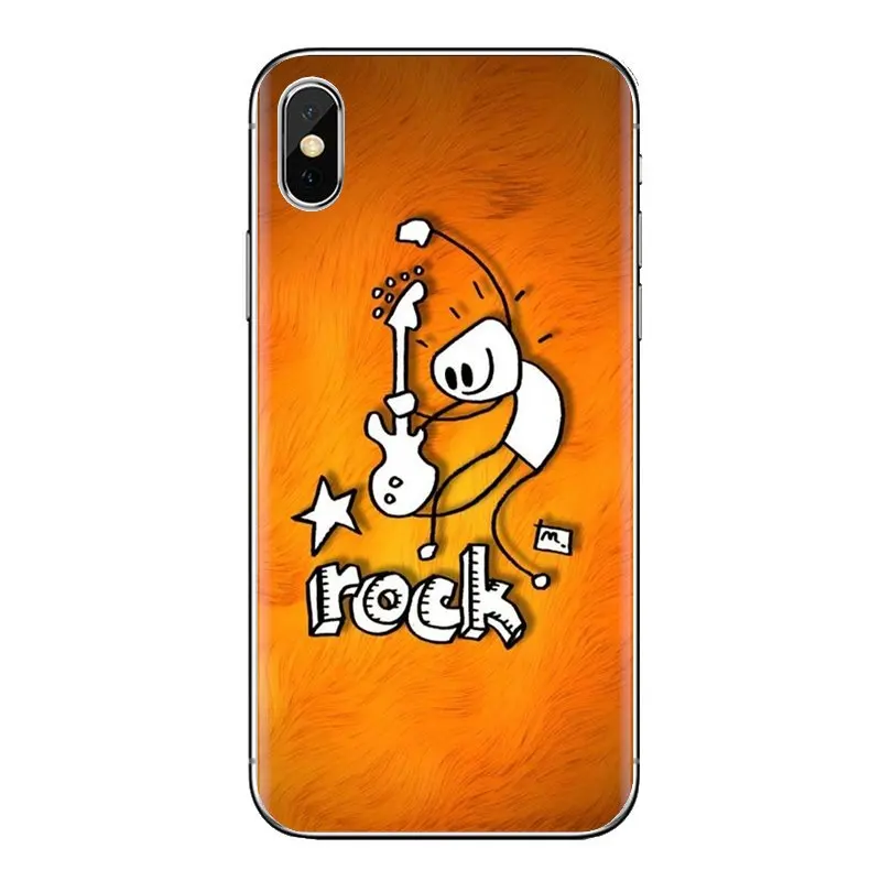 Для Xiaomi Redmi 4 3 3S Pro mi 4i 4C 5 5s Max Note 2 Rock Music прозрачные мягкие чехлы |