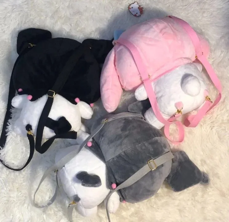 Милый рюкзак в японском стиле плюшевая сумка на спину школьная для девочек