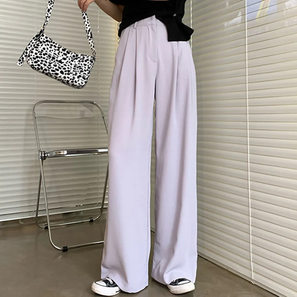 Новинка лета 2020 Свободные повседневные штаны тонкие прямые брюки широкие