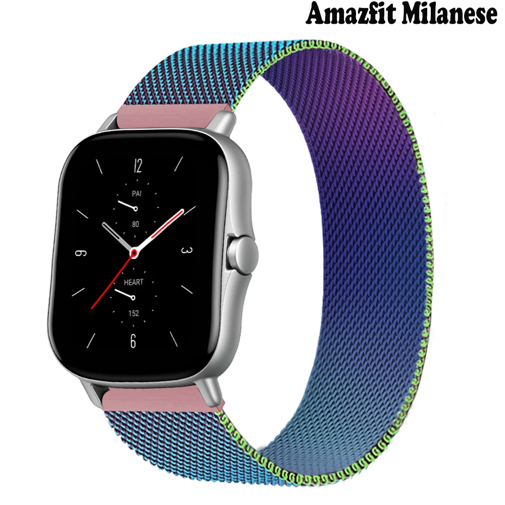 

20mm/22mm band For Amazfit GTS/2/2e/GTS2 Mini/GTR 42mm/47mm/GTR2/2e/stratos 2/3 Metal correa Watch Bracelet Amazfit bip strap