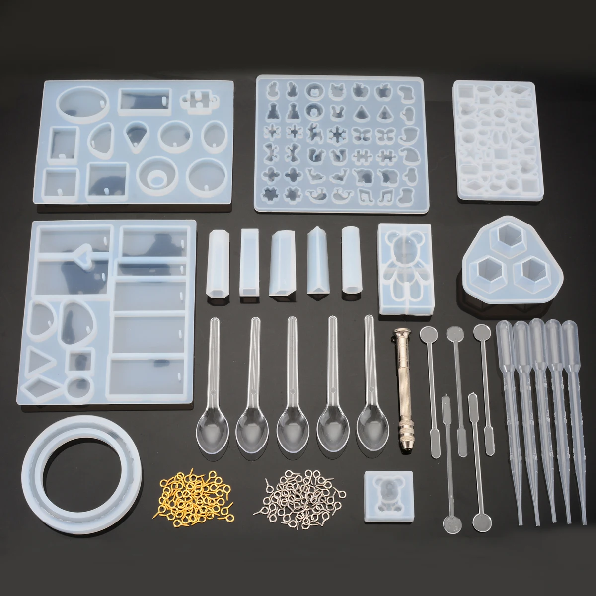 

229Pcs/kit Jewelry Pendant Making Mold DIY Resin Casting Molds Silicone Jewelry Pendant DIY Craft Handmade Supplies