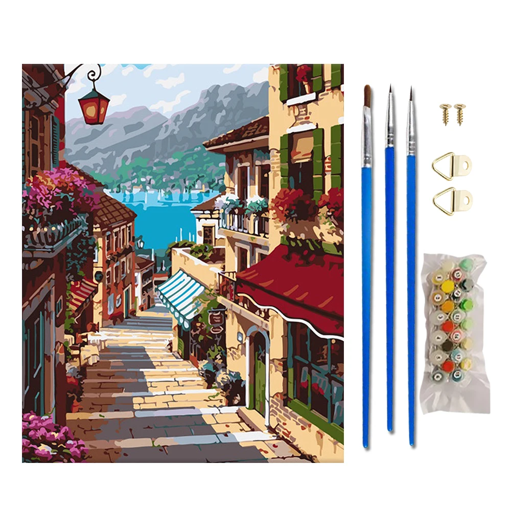 

Love Ladder Paint By Numbers DIY Digital Canvas Oil Painting Kit Home Decor Home Wall Art Picture For Decor Gift 2