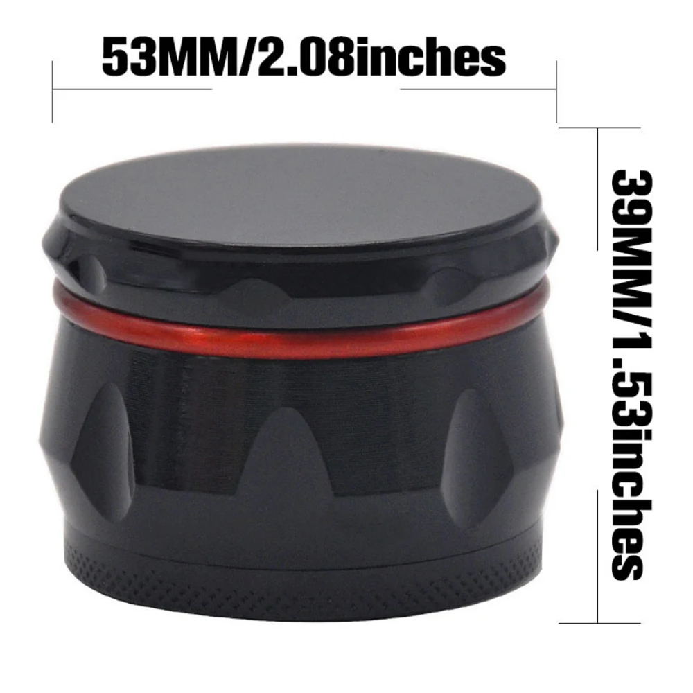 2 шт./лот 4 слойная измельчитель для трав металлические 53 мм измельчители табака