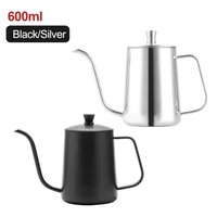 60 hot sales 600ml long narrow spout coffee pot stainless steel pour over gooseneck kettle