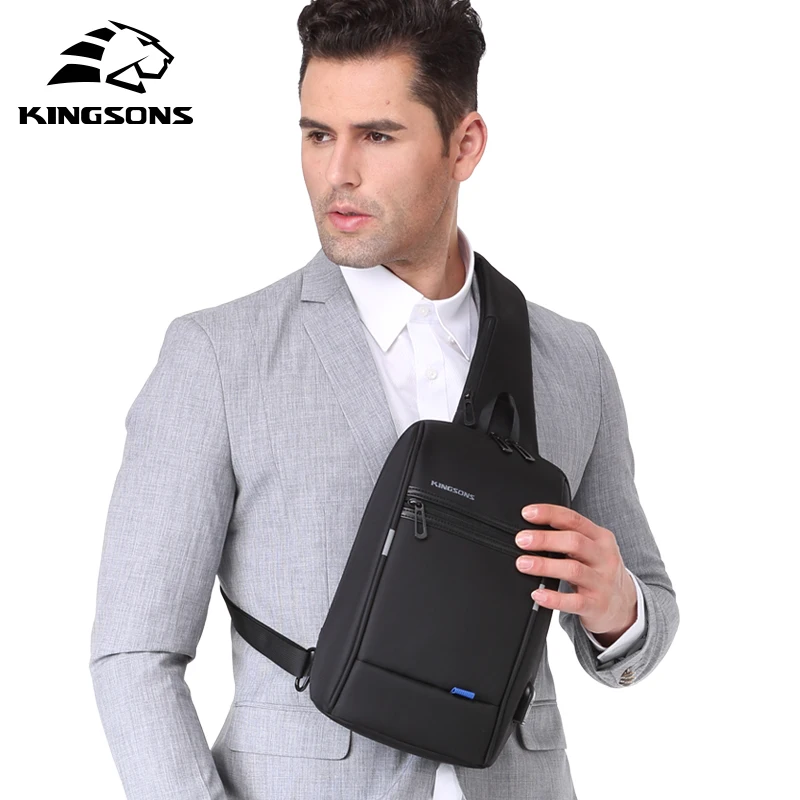 kingsons hot chest bag new anti thief crossbody bag water repellent shoulder bags 10 inch ipad fashion bags free global shipping