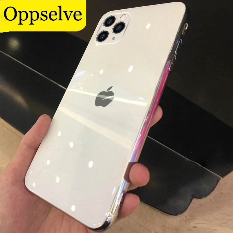 Чехол для iPhone 12 11 Pro X XR XS Max SE из закаленного стекла | Мобильные телефоны и