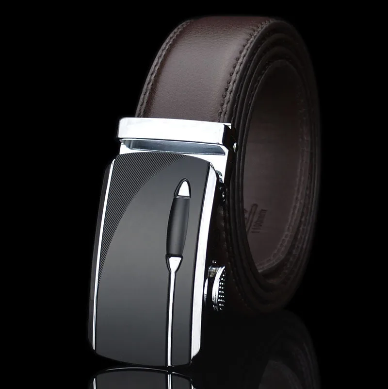 

Men's Leather Belt, Personality All-match Business Cowhide Automatic Buckle Belt