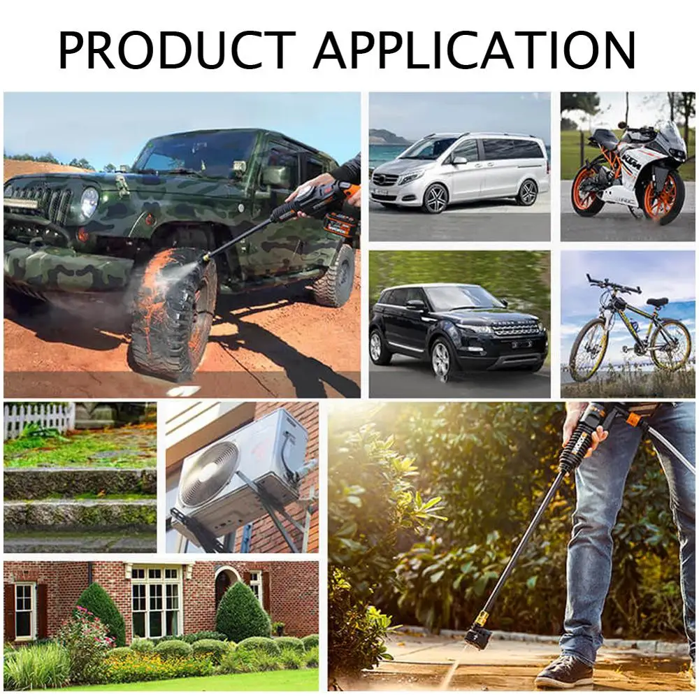 

5000 PSI Pressure Washer Wand Adjustable Angle Nozzle 16" Spray Lance 180 Degree 5 Angles Quick Connect Pivot Adapter Dropship