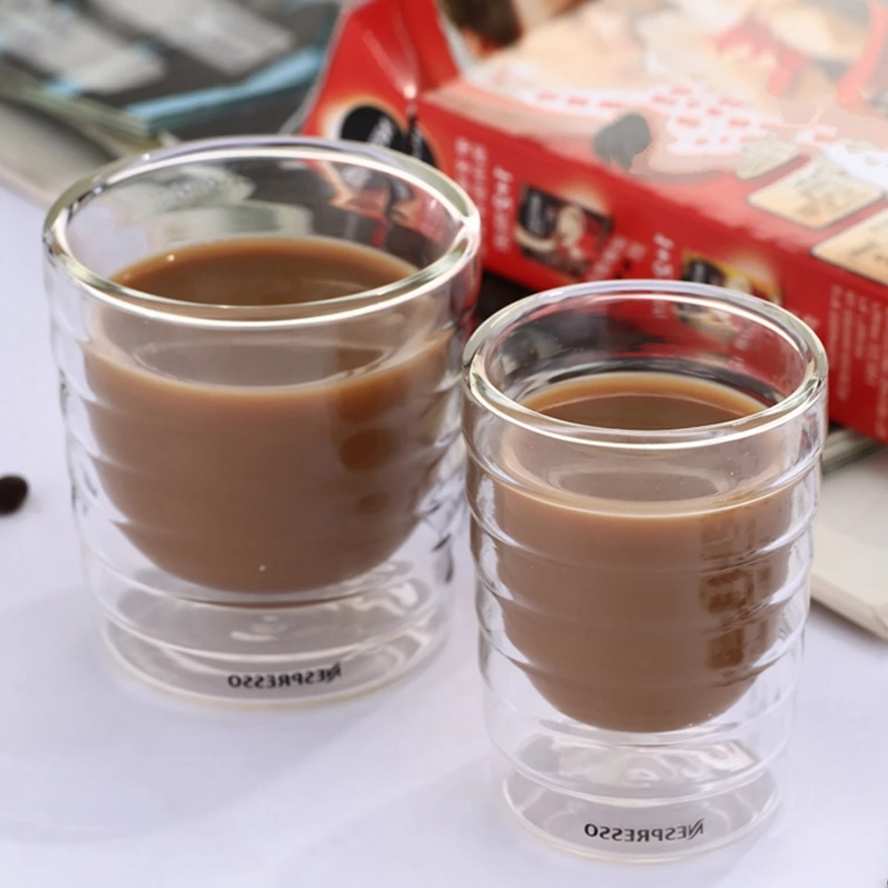 Термостойкая кофейная кружка Nespresso с двойными стенками 85-350 мл 1 шт. | Дом и сад