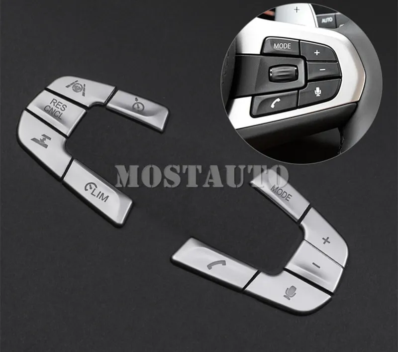 9 шт. накладки на кнопки рулевого колеса для BMW X3 G01 X4 G02 2018 2021|Лепнина интерьера| |