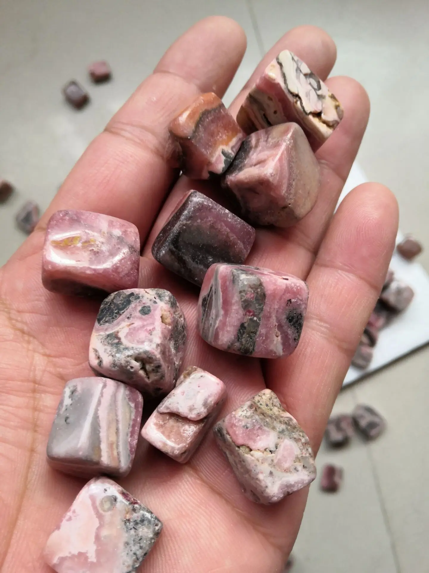 Натуральный обрушенный шероховатый Кристалл Родохрозит образец 200ct