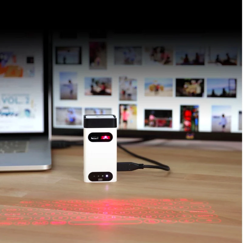 Laser Keyboard Virtual Bluetooth Projection with Mouse/Power Bank For Android IOS Phone Tablet PC Laptop | Компьютеры и офис