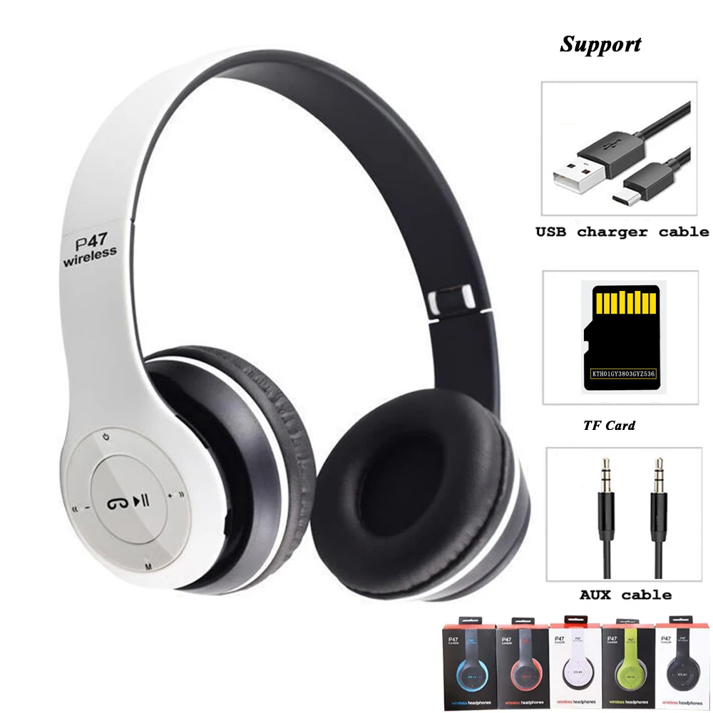 

Новые беспроводные наушники 5,0 Bluetooth, гарнитура, музыкальные стерео шлемы, гарнитура для игр, складные для телефона, ПК, планшета, подарок