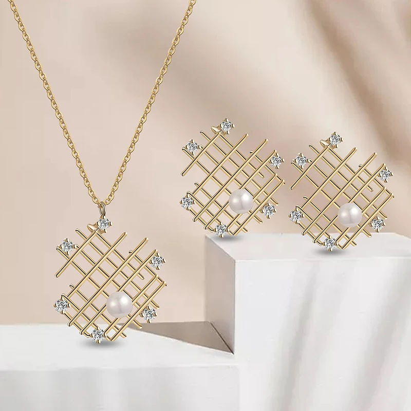 Lalynnly 10 стильные ослепительные кубические циркониевые Медные Ювелирные наборы