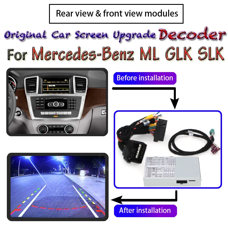 Модуль камеры заднего вида для Mercedes Benz ML GLK SLK 2012 ~ 2015 декодер парковки