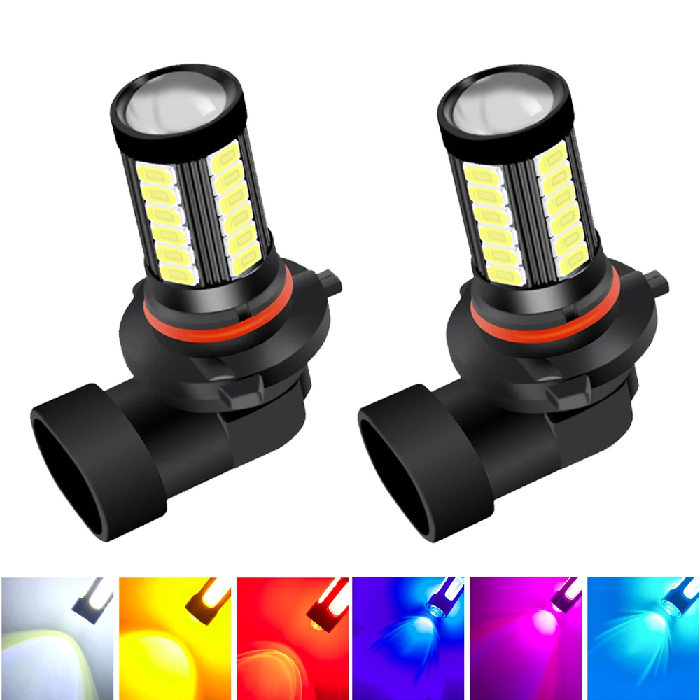 

2x Car Fog Lamp H11 Led Lamp H7 9005 HB3 9006 HB4 H9 H8 H16 PSX24W PSX26W P13W White Yellow Ice Blue Red Car Led Fog Light Bulb