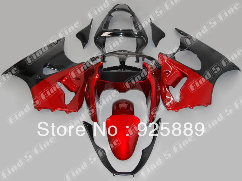 

free shipping red black for KAWASAKI NINJA ZZR600 05 06 ZZR 600 05-06 2005 2006 2005-2006 ABS fairing kit