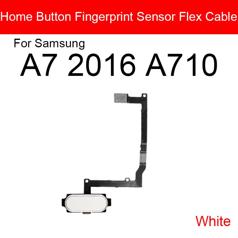 Гибкий кабель с датчиком отпечатков пальцев для Samsung Galaxy A5 A7 2016 A510 A710 Кнопка меню