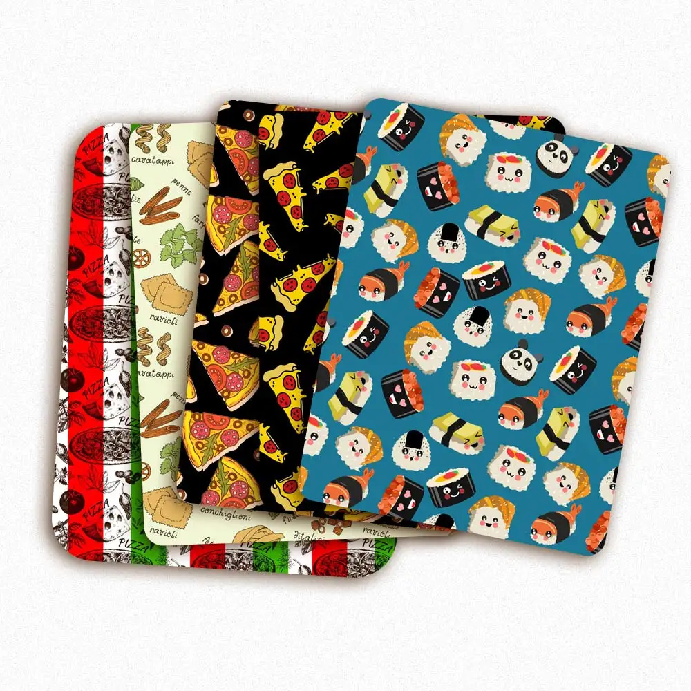 

Polyester Cotton Fabric for Sewing Designer Fabric for Dress Pizza Foods Printed Cloth Sheet DIY Craft Supplies 45*145cm 1pc