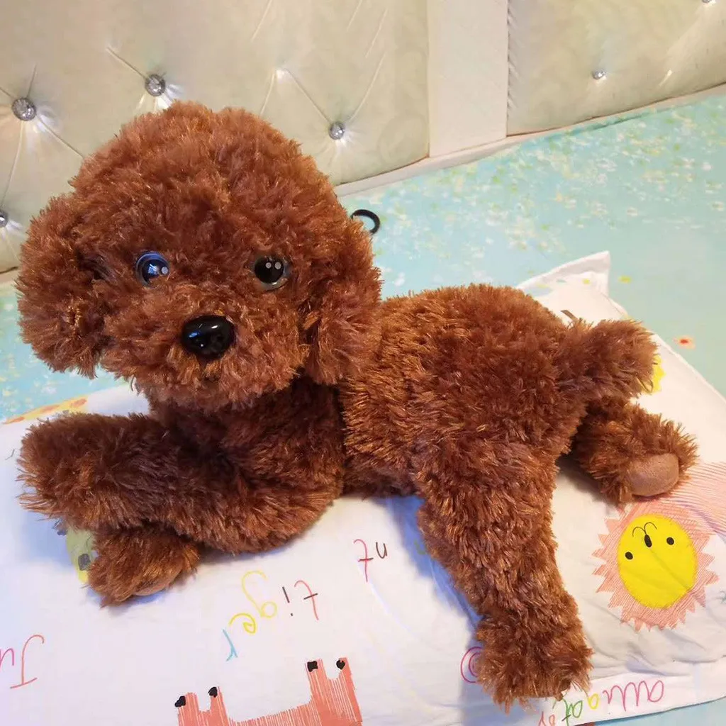 Милая имитация щенка плюшевые игрушки Реалистичная собака на удачу ручная