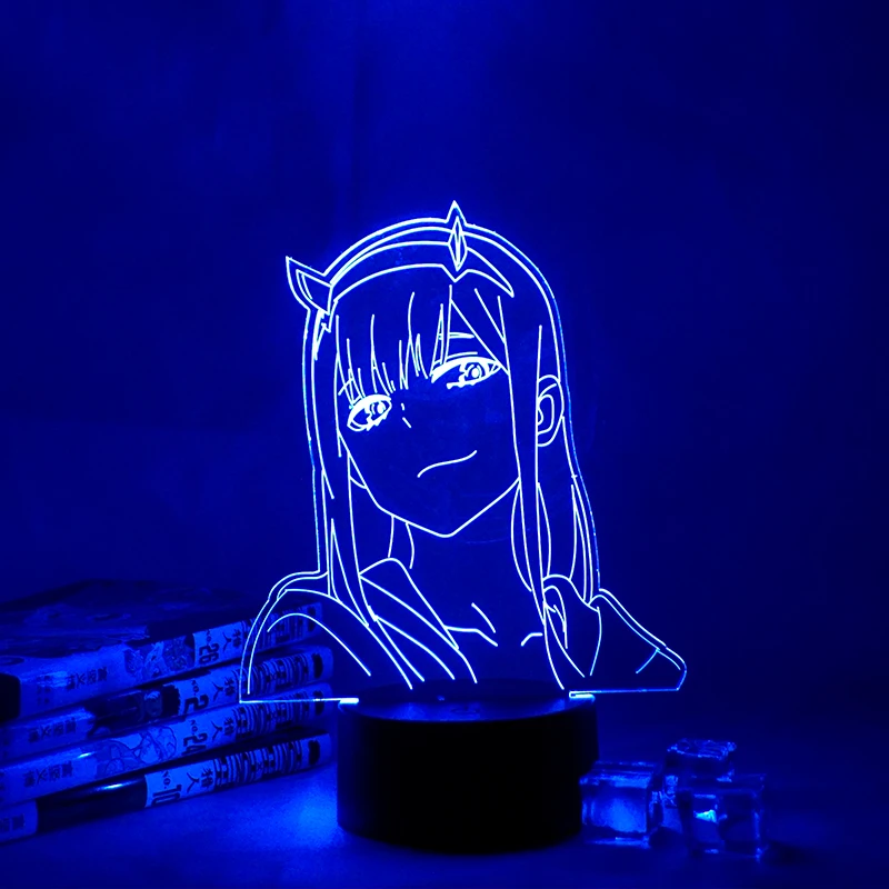 

Zero Two Figure 3d night Lamp Darling In The Franxx Anime 3d Lamp Kids Child Girls Bedroom Decor Light Manga Gift Night Light