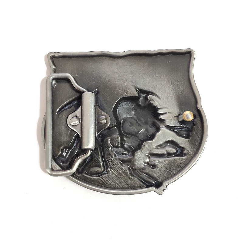 Мужская металлическая пряжка с черепом The Mad Sin в стиле панк-рок крючки для ремня 4