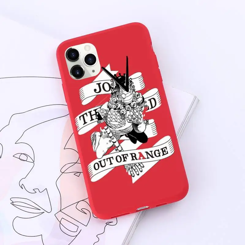 

JOJO'S BIZARRE ADVENTURE anime Phone Case Candy Color for iPhone 11 12 pro XS MAX 8 7 6 6S Plus X SE 2020 XR