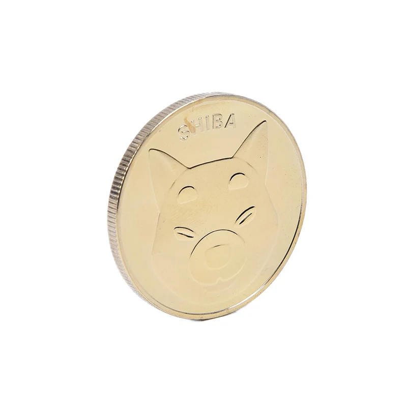 Косплей Shiba Юбилейные монеты Монетка с принтом Собака сувенир искусство