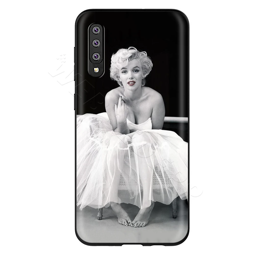 4 Webbedepp Мэрилин Монро Чехол для samsung Galaxy S7 S8 S9 S10 Edge Plus Note 10 8 9 A10 A20 A30 A40 A50 A60 A70 - Цвет: 4