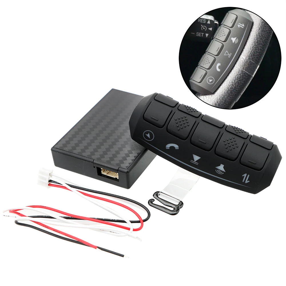 Steering Wheel Button Car Remote Control Wireless Controller Universal Multi-functional Radio GPS Player Controls | Автомобили и