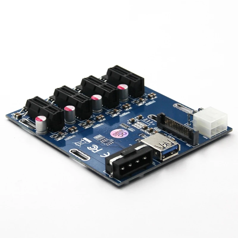 

Плата PCI-E с адаптером PCI-E X1 на PCI-E, плата расширения с кабелем питания USB3.0 для майнинга, майнинга BTC Eth